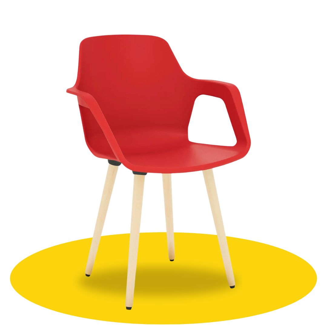 Cadeira Azurra Com Braço Wood